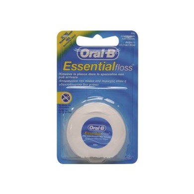 ORAL B ESSENTIAL FLOSS ΟΔΟΝΤΙΚΟ ΝΗΜΑ ΧΩΡΙΣ ΚΕΡΙ 50m Στοματική υγιεινή