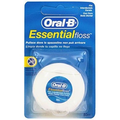 ORAL B ESSENTIAL FLOSS ΟΔΟΝΤΙΚΟ ΝΗΜΑ ΜΕ ΚΕΡΙ 50m  Στοματική υγιεινή
