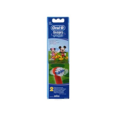 ORAL B STAGES KIDS ΑΝΤΑΛΛΑΚΤΙΚΑ POWER MICKEY 2 ΤΜΧ Στοματική υγιεινή