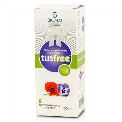 Bionat Tusfree Φυτικό Σιρόπι 150ml Βήχας