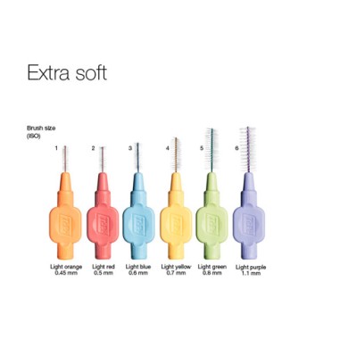 TEPE ΜΕΣΟΔΟΝΤΙΟ ΒΟΥΡΤΣΑΚΙ EXTRA SOFT ΚΙΤΡΙΝΟ 0.7 Μεσοδόντια βουρτσάκια