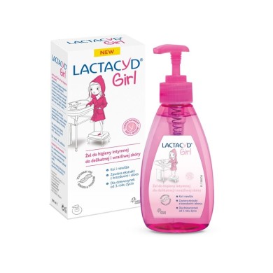 LACTACYD GIRL ΕΞΑΙΡΕΤΙΚΟ ΗΠΙΟ GEL ΚΑΘΑΡΙΣΜΟΥ ΤΗΣ ΕΥΑΙΣΘΗΤΗΣ ΠΕΡΙΟΧΗΣ 200ML Ευαίσθητη Επιδερμίδα
