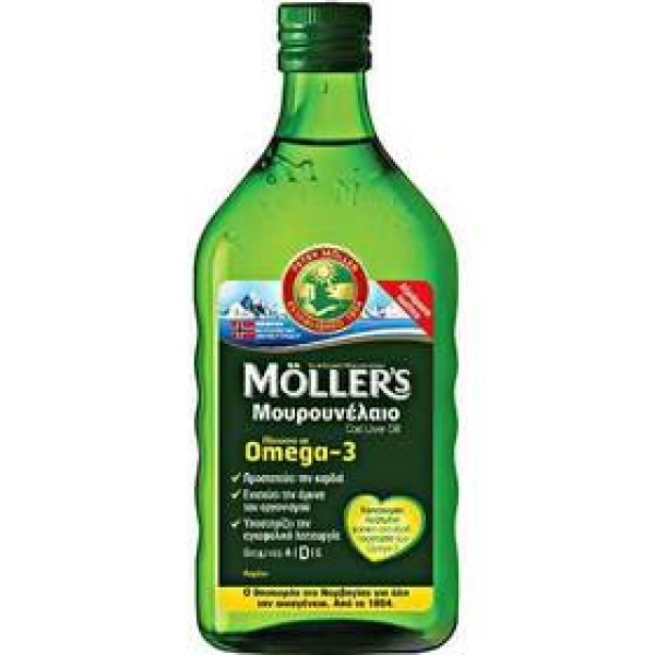 MOLLER'S ΜΟΥΡΟΥΝΕΛΑΙΟ ΜΕ ΓΕΥΣΗ ΛΕΜΟΝΙ 250ML  Eλαιόλαδο - Ιχθυέλαια