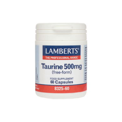 LAMBERTS TAURINE 500MG 60CAP Τόνωση - Ενέργεια