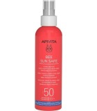 APIVITA BEE SUN SAFE ΕΝΥΔΑΤΙΚΟ SPRAY ΕΛΑΦΡΙΑΣ ΥΦΗΣ ΓΙΑ ΠΡΟΣΩΠΟ & ΣΩΜΑ θαλάσσια φύκη & πρόπολη SPF50 200ML ΓΥΝΑΙΚΑ