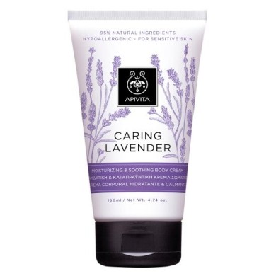 APIVITA CARING LAVENDER ΕΝΥΔΑΤΙΚΗ & ΚΑΤΑΠΡΑΫΝΤΙΚΗ ΚΡΕΜΑ ΣΩΜΑΤΟΣ 150ML  Γαλακτώματα