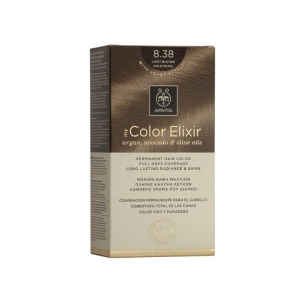 APIVITA MY COLOR ELIXIR 8.38 ΞΑΝΘΟ ΑΝΟΙΧΤΟ ΜΕΛΙ ΠΕΡΛΕ Βαφές APIVITA MY COLOR ELIXIR 8.38 ΞΑΝΘΟ ΑΝΟΙΧΤΟ ΜΕΛΙ ΠΕΡΛΕ Βαφές