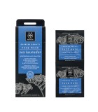 APIVITA EXPRESS BEAUTY ΜΑΣΚΑ ΠΡΟΣΩΠΟΥ ΓΙΑ ΕΝΥΔΑΤΩΣΗ & ANTI-POLLUTION ΜΕ ΘΑΛΑΣΣΙΑ ΛΕΒΑΝΤΑ 2X8ML Μάσκες