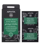 APIVITA EXPRESS BEAUTY ΜΑΣΚΑ ΜΑΤΙΩΝ ΓΙΑ ΤΟΥΣ ΜΑΥΡΟΥΣ ΚΥΚΛΟΥΣ & ΤΑ ΣΗΜΑΔΙΑ ΚΟΥΡΑΣΗΣ ΜΕ GINKGO BILOBA 2X2ML Μάτια - Χείλια