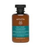 APIVITA ΣΑΜΠΟΥΑΝ ΓΙΑ ΤΗΝ ΡΥΘΜΙΣΗ ΤΗΣ ΛΙΠΑΡΟΤΗΤΑΣ ΜΕ ΜΕΝΤΑ & ΠΡΟΠΟΛΗ 250ML Σαμπουάν