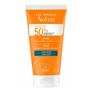 Avene Soins Solaires Fluide SPF50+ Αντιηλιακή Κρέμα Προσώπου για Κανονική/ Μικτή Επιδερμίδα, 50ml ΓΥΝΑΙΚΑ