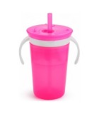 MUNCHKIN SNACK CATCH & SIP 2 IN 1 SNACK CATCHER AND SPILL PROOF CUP PINK  Πιάτα-Μπωλ-Δοχεία
