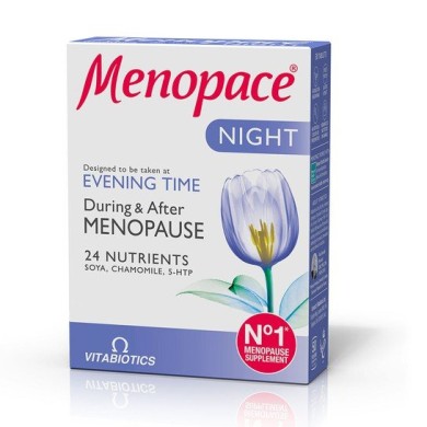 VITABIOTICS MENOPACE NIGHT 30 TABS Εμμηνόπαυση