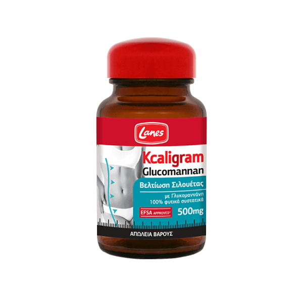 LANES KCALIGRAM GLUCOMANNAN 60 caps Αποκλειστικά βιταμίνες LANES KCALIGRAM GLUCOMANNAN 60 caps Αποκλειστικά βιταμίνες