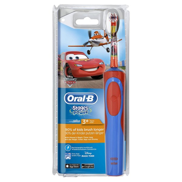 ORAL B STAGES POWER ΠΑΙΔΙΚΗ ΗΛΕΚΤΡΙΚΗ ΟΔΟΝΤΟΒΟΥΡΤΣΑ CARS (3+ ΕΤΩΝ) Στοματική υγιεινή