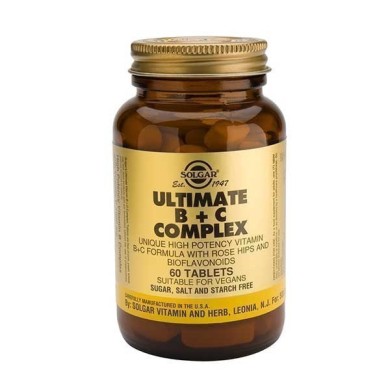 SOLGAR ULTIMATE B+C COMPLEX TABS 60S Vit C