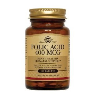 SOLGAR FOLIC ACID 400ΜCG TABS 100S ΣΥΜΠΛΗΡΩΜΑΤΑ ΔΙΑΤΡΟΦΗΣ