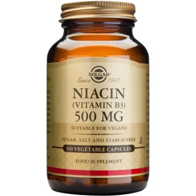 SOLGAR NIACIN 500MG 100VCAP Vit B
