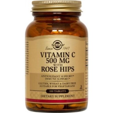 SOLGAR ROSE HIPS C 500MG 100TAB Vit C