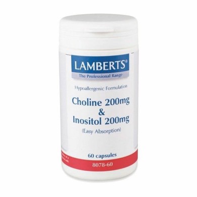 LAMBERTS CHOLINE 200MG INOSITOL 60CAP Παχυσαρκία