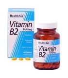 HEALTH AID VITAMIN B2 (RIBOFLAVIN) 100mg TABLETS 60's Αποκλειστικά  βιταμίνες