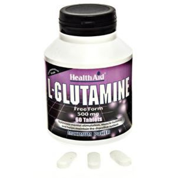 HEALTH AID L-GLUTAMINE 500mg 60's Αμινοξέα - BCAAs HEALTH AID L-GLUTAMINE 500mg 60's Αμινοξέα - BCAAs