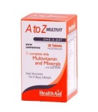 HEALTH AID A TO Z MULTIVIT TABLETS 30'S Ανοσοποιητικό HEALTH AID A TO Z MULTIVIT TABLETS 30'S Ανοσοποιητικό