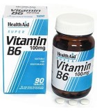 HEALTH AID VITAMIN B6 (PYRIDOXINE HCl) 100mg PROLONGED RELEASE TABLETS 90's Αποκλειστικά  βιταμίνες