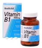 HEALTH AID VITAMIN B1 (THIAMIN HCl) 100mg TABLETS 90's Αποκλειστικά  βιταμίνες