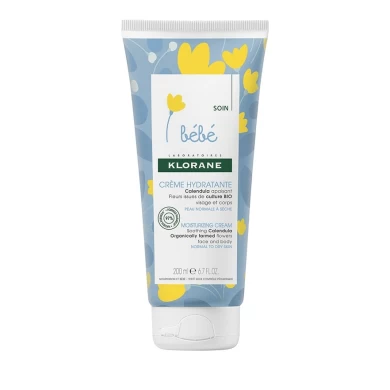 KLORANE BEBE Creme Hydratante Visage & Corps - 200ml PROMO -25% Σαμπουάν - Αφρόλουτρα