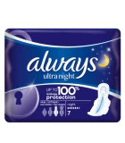 ALWAYS ULTRA NIGHT SIZE 3, ΣΕΡΒΙΕΤΕΣ ΝΥΧΤΑΣ ΥΨΗΛΗΣ ΑΠΟΡΡΟΦΗΤΙΚΟΤΗΤΑΣ 7ΤΜΧ Υγιεινή