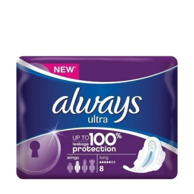 ALWAYS ULTRA LONG SIZE 2, ΣΕΡΒΙΕΤΕΣ ΜΕ ΦΤΕΡΑ 8ΤΜΧ Υγιεινή