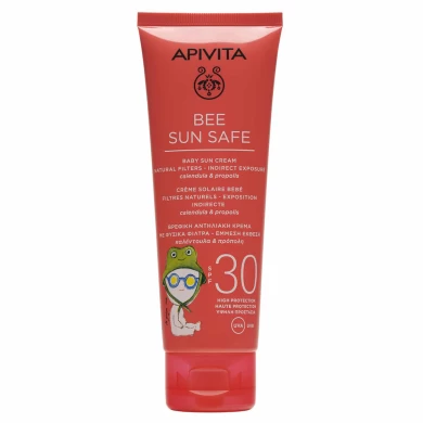 APIVITA BEE SUN SAFE BABY SUN CREAM NATURAL FILTERS-INDIRECT EXPOSURE ΒΡΕΦΙΚΗ ΑΝΤΗΛΙΑΚΗ ΚΡΕΜΑ ΜΕ ΦΥΣΙΚΑ ΦΙΛΤΡΑ-ΕΜΜΕΣΗ ΕΚΘΕΣΗ καλέντουλα & πρόπολη SPF30 100ML Αντιηλιακά Μωρού-Παιδιού