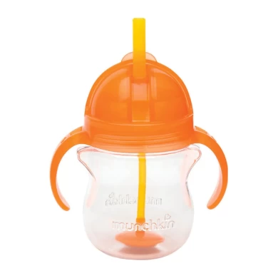 MUNCHKIN ΚΥΠΕΛΛΟ ΜΕ ΚΑΛΑΜΑΚΙ CLICK LOCK ORANGE 207ML, 6M+ Αξεσουάρ για Μωρά