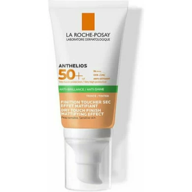 LA ROCHE POSAY ANTHELIOS XL DRY TOUCH GEL-CREAM ANTI-SHINE TINTED PUMP SPF50+ 50ML Αντηλιακά Προσώπου
