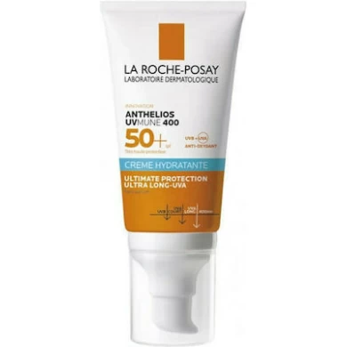 LA ROCHE POSAY ANTHELIOS UVMUNE 400 CREAM HYDRATANTE ΑΝΤΗΛΙΑΚΗ ΚΡΕΜΑ ΠΡΟΣΩΠΟΥ ΜΕ ΑΡΩΜΑ SPF50+ 50ML Αντηλιακά Προσώπου