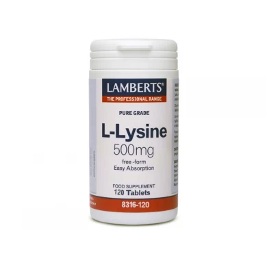 LAMBERTS L-LYSINE 500MG 120TABS Έρπης