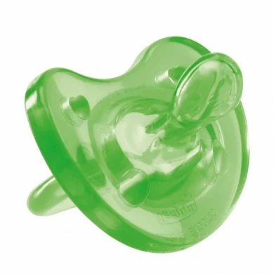 CHICCO ΠΙΠΙΛΑ PHYSIO SOFT ΌΛΟ ΣΙΛΙΚΟΝΗ ΠΡΑΣΙΝΗ 4M+ (02712-30) Πιπίλες