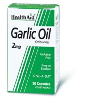 HEALTH AID GARLIC OIL 2MG ODOURLESS VEGETARIAN CAPSULES 30'S Ανοσοποιητικό
