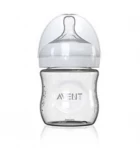 AVENT ΓΥΑΛΙΝΟ ΜΠΙΜΠΕΡΟ ΓΙΑ ΦΥΣΙΚΟ ΤΑΙΣΜΑ ΜΕ ΘΗΛΗ ΣΙΛΙΚΟΝΗΣ 0M+ 120ML SCF671/17 Μπιμπερό