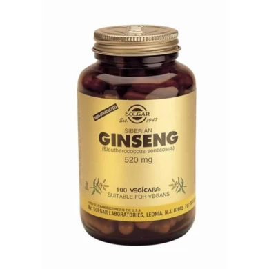 SOLGAR SIBERIAN GINSENG 520MG 100VCAP Πριν Την Προπόνηση
