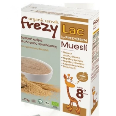 FREZYDERM FREZYLAC BIO CEREALS MUESLI ΑΠΟ ΤΟΝ 8ο ΜΗΝΑ 175GR Διατροφή Μωρού