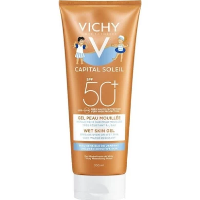 VICHY IDEAL SOLEIL ΓΑΛΑΚΤΩΜΑ ΓΙΑ ΠΑΙΔΙΚΕΣ ΕΠΙΔΕΡΜΙΔΕΣ SPF 50 ΠΡΟΣΩΠΟ ΚΑΙ ΣΩΜΑ 300ml Αντιηλιακά Μωρού-Παιδιού
